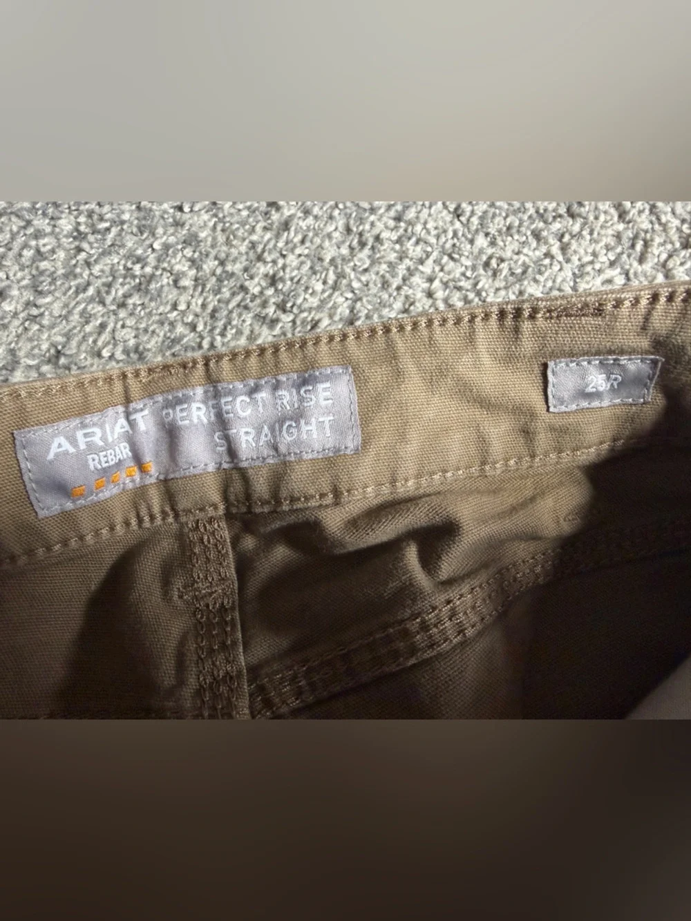 Ariat Brown Cargo Work Pants with Utility Pocket - Picture 14 of 16